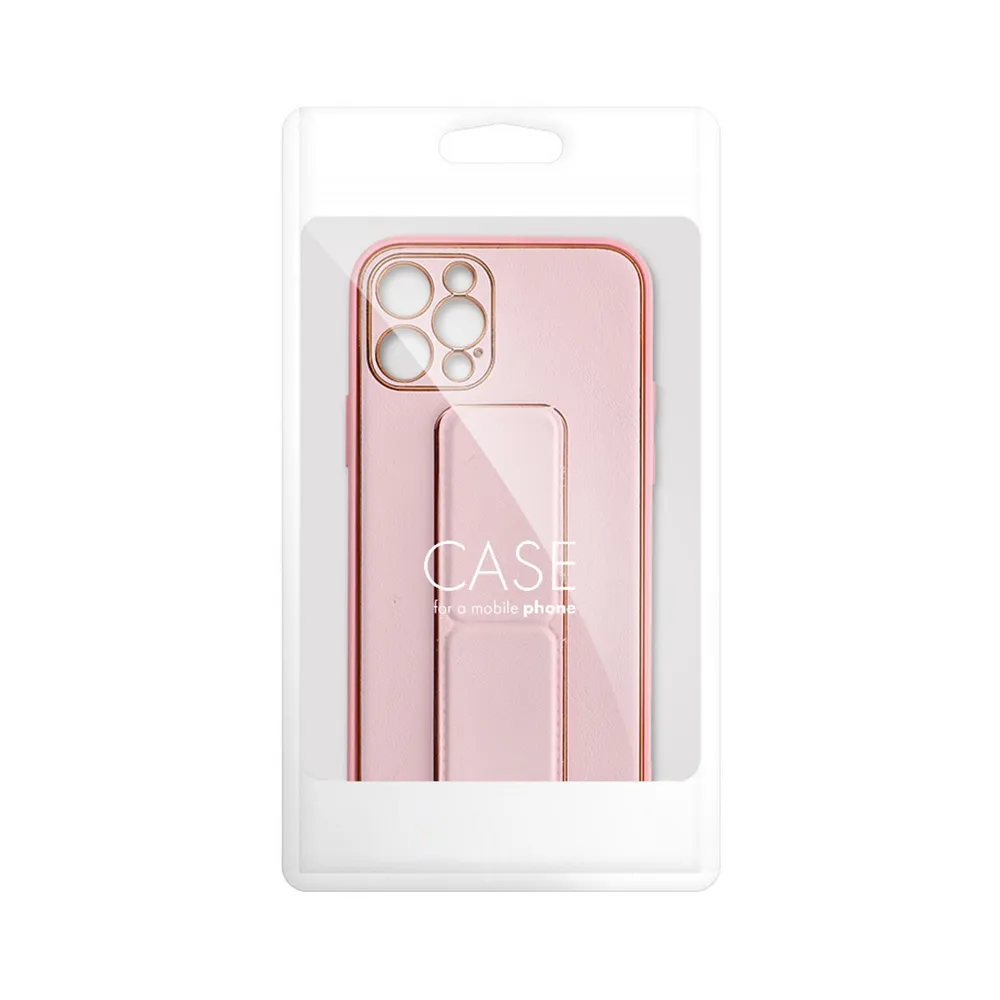 LEATHER CASE KICKSTAND for XIAOMI Redmi 13C / POCO C65 pink - Image 11