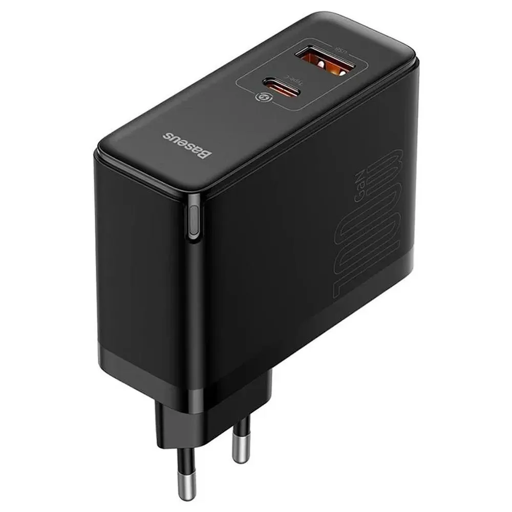 BASEUS charger USB A + Type + cable Type C to Type C PD QC3.0 5A 100W GaN5 Pro CCGP090201 black - Image 3