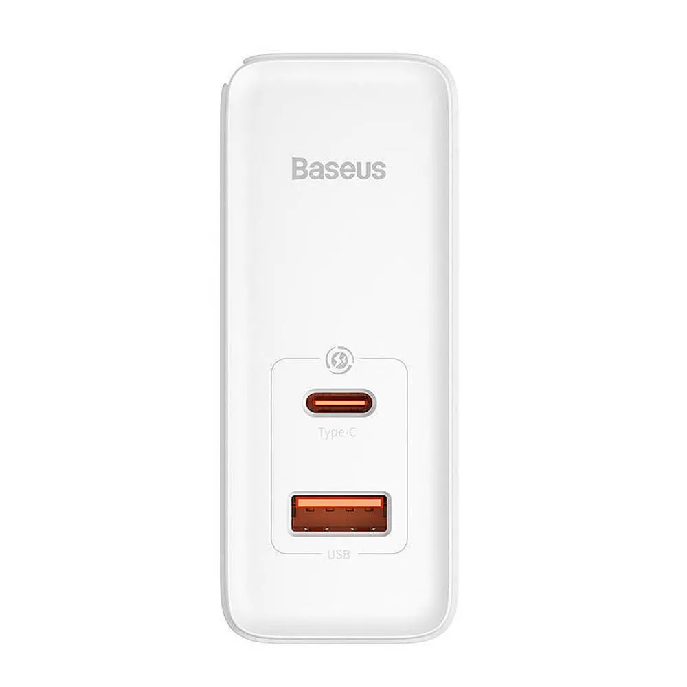 BASEUS charger USB A + Type C + cable Type C to Type C PD QC3.0 5A 100W GaN5 Pro CCGP090202 white - Image 4