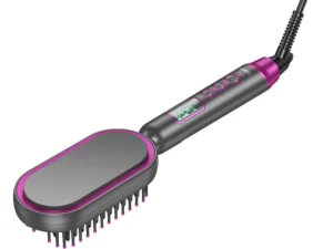 HOCO electric straightening hair comb with digital display HP44 rose red