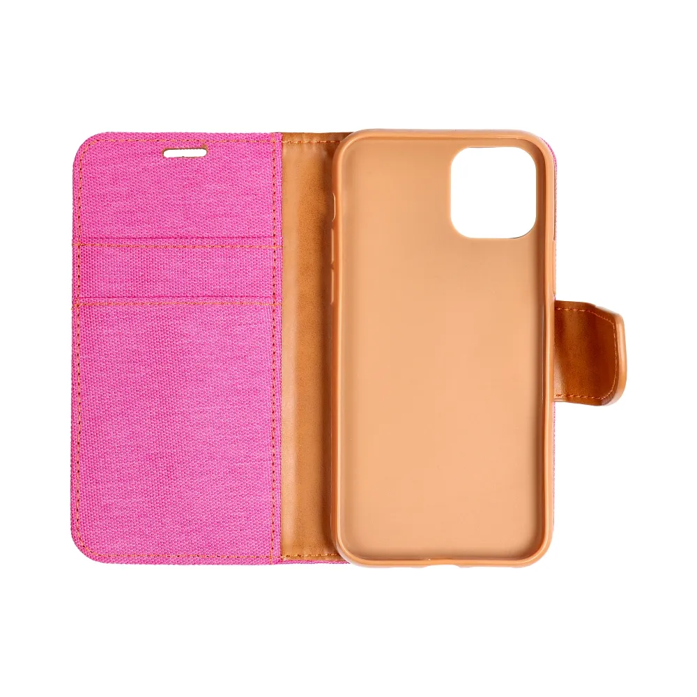 CANVAS Book case for IPHONE 16 Pro pink - Image 4