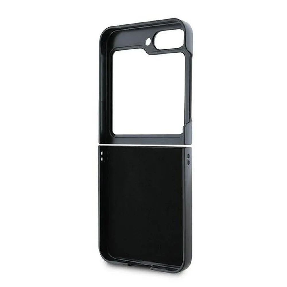 KARL LAGERFELD case for SAMSUNG Z Flip 6 KLHCZF6SAPKINPK (HC Saffiano Monogram Ikonik Pin) black - Image 7