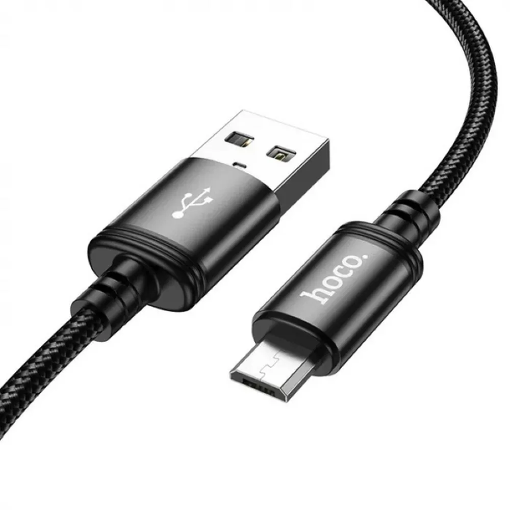 HOCO cable USB A to Micro USB 2,4A X91 3 m black - Image 2