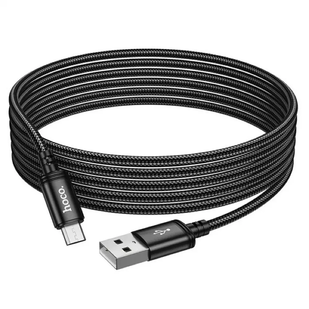 HOCO cable USB A to Micro USB 2,4A X91 3 m black - Image 4