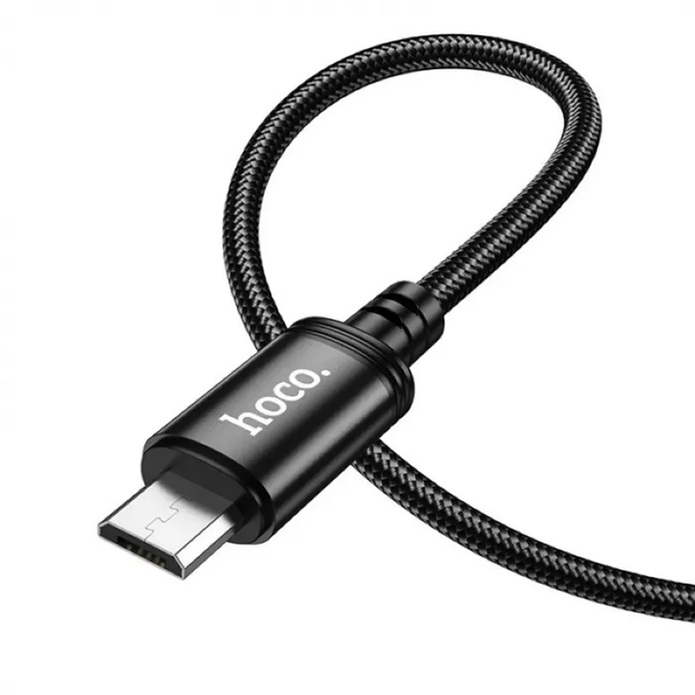 HOCO cable USB A to Micro USB 2,4A X91 3 m black - Image 3
