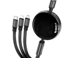 HOCO cable 3in1 USB A to Lightning / Micro USB / Type C 2A X78 1 m black