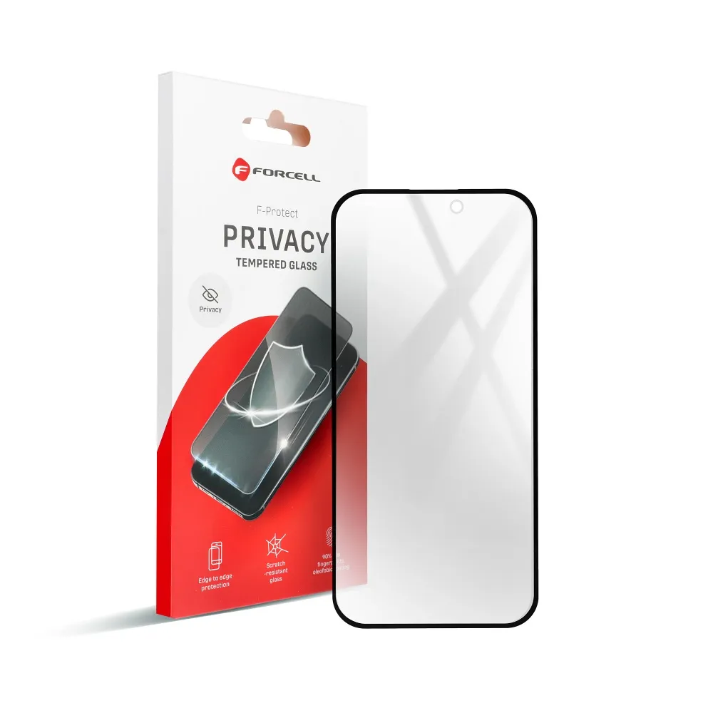 Forcell Privacy Glass - for Iphone 12 Pro Max black - Image 2
