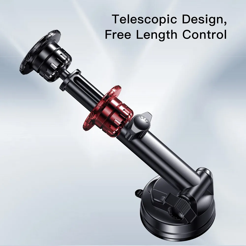 FORCELL F-Grip Excellence autós telefon tartó szélvédőre/középső konzolra/szellőzőnyílásra, mágneses, fekete - Image 12