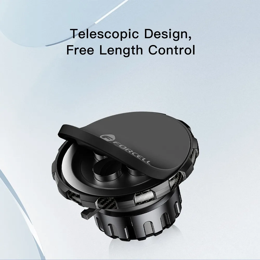 FORCELL F-Grip Excellence autós telefon tartó szélvédőre/középső konzolra/szellőzőnyílásra, mágneses, fekete - Image 10
