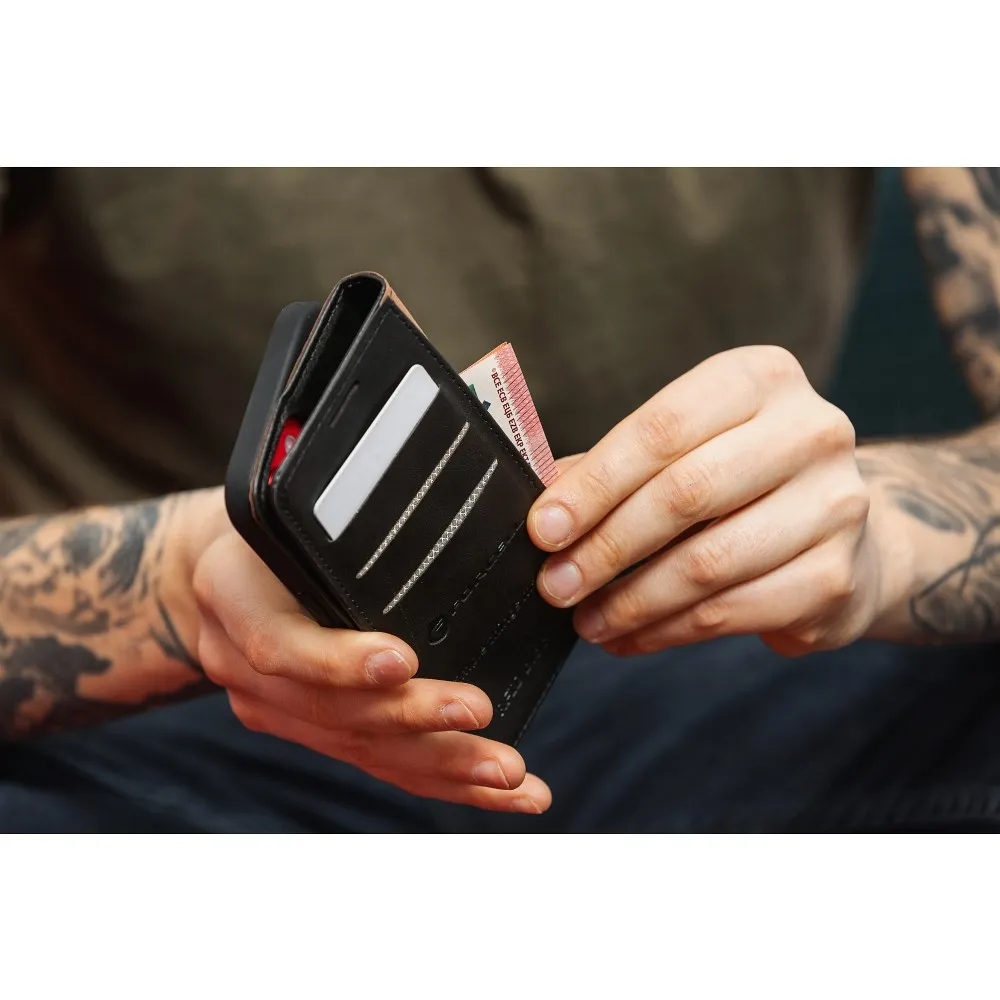 FORCELL F-PROTECT RFID Blocker book case for IPHONE 15 black - Image 10