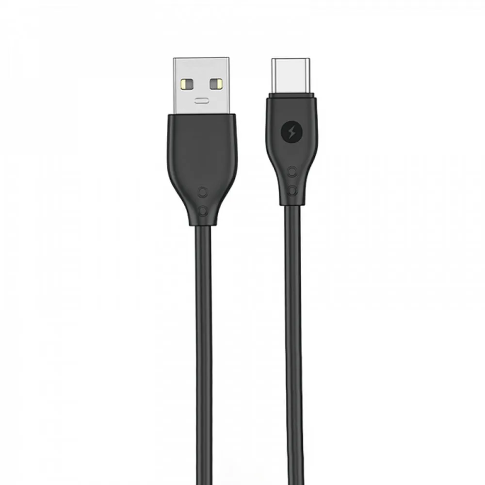WiWU - Pioneer Series Data Cable Wi-C001 USB A to USB C - black - Image 2