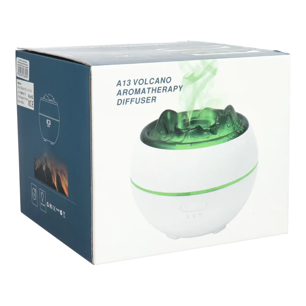 Colorful flame aromatherapy machine / humidifier / diffuser Art Deco model SSP-A13 black - Image 3