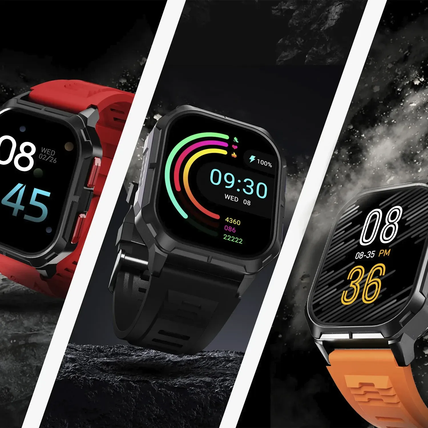 HIFUTURE sport smartwatch with call function ULTRA3 (IP68) orange - Image 5