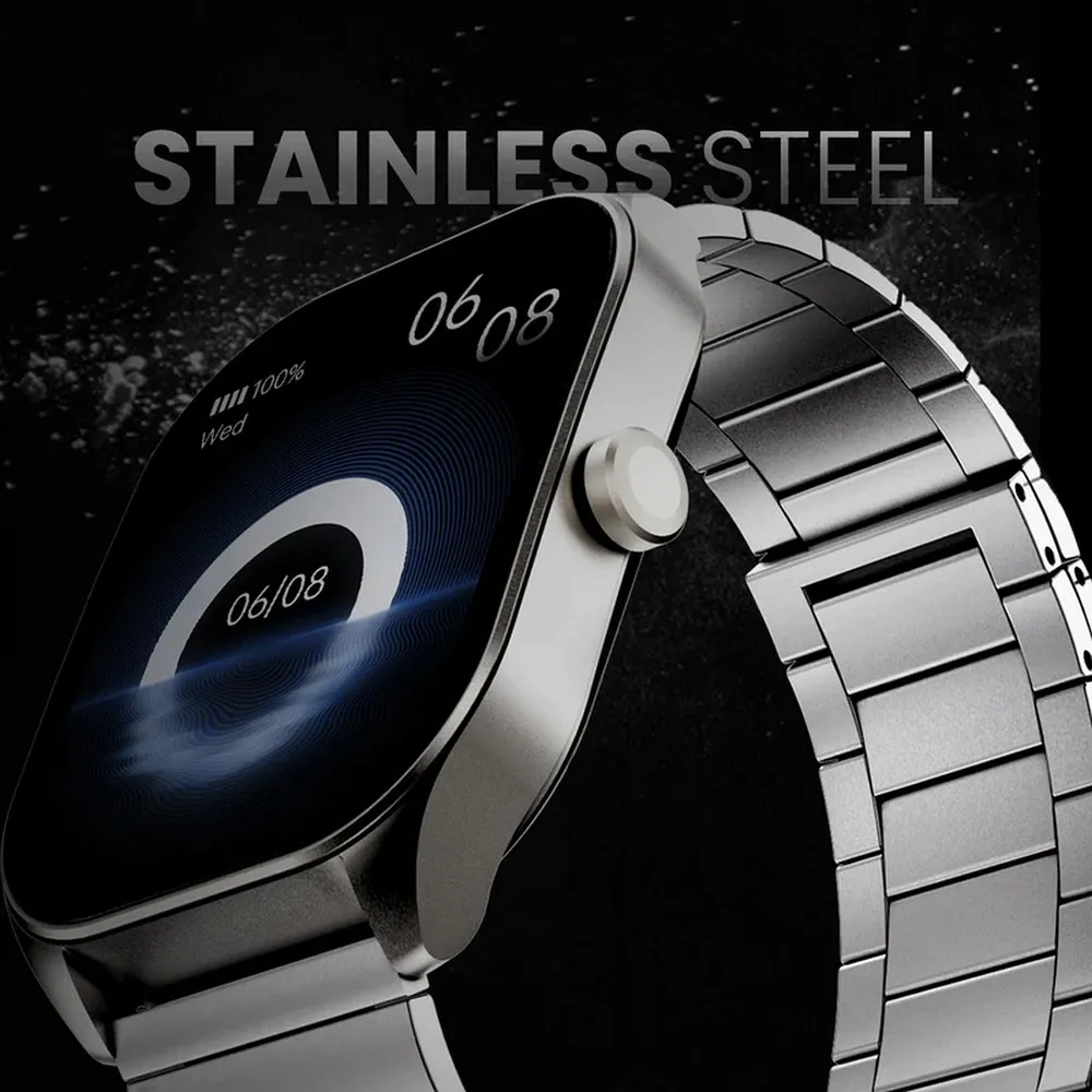HIFUTURE stainless steel smartwatch with call function APEX (IP68) black - Image 2