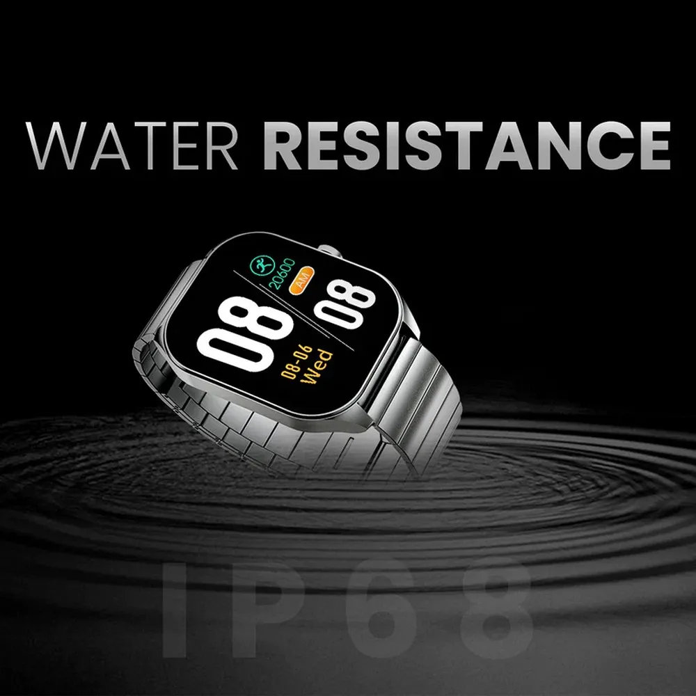 HIFUTURE stainless steel smartwatch with call function APEX (IP68) black - Image 5