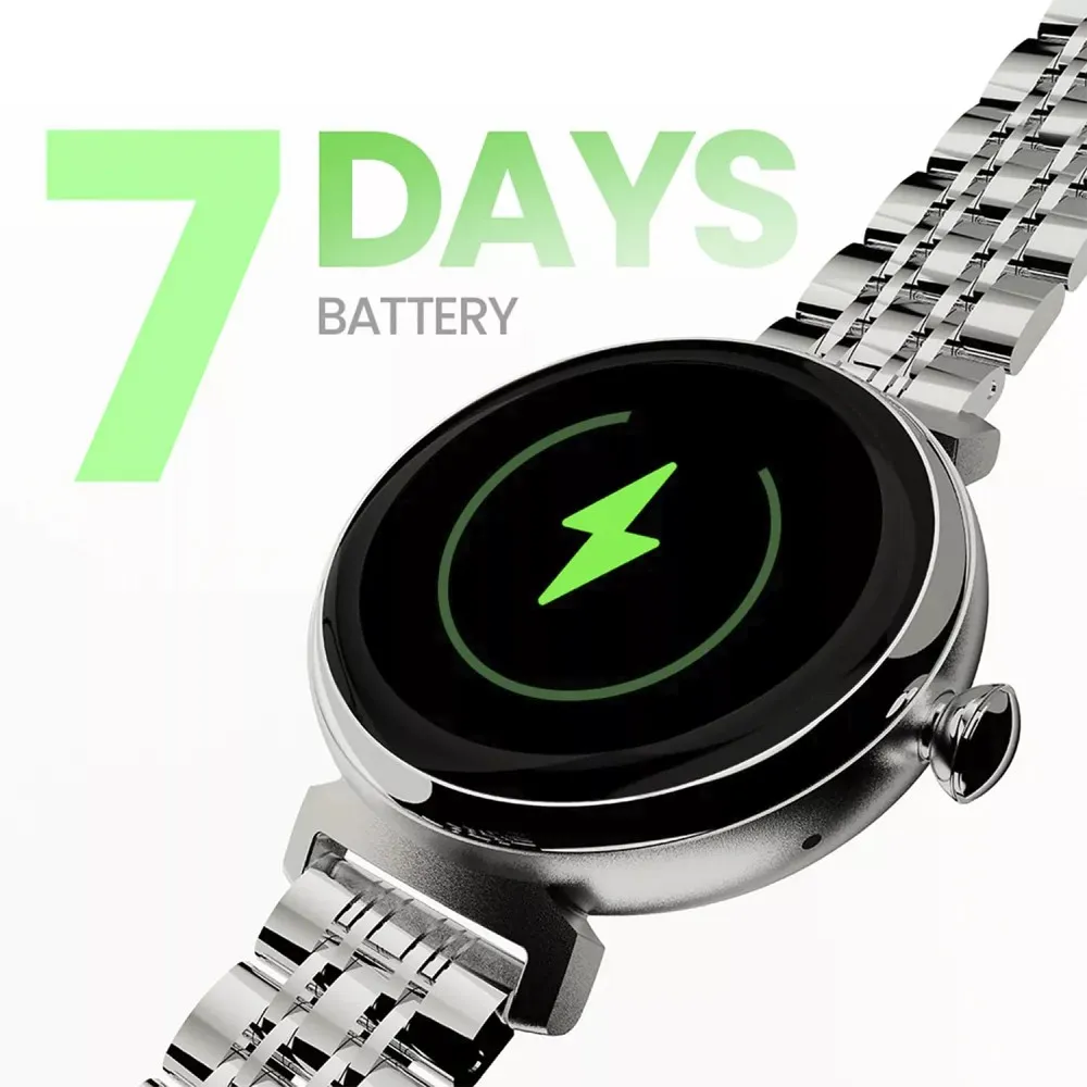 HIFUTURE metal smartwatch with call function AURA (IP68) silver - Image 6