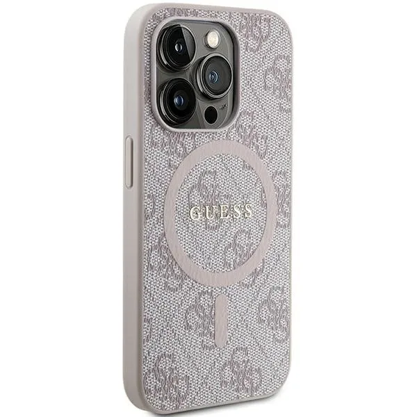GUESS case for IPHONE 13 Pro Max compatible with MagSafe GUHMP13XG4GFRP (4G Ring classic logo) pink - Image 4