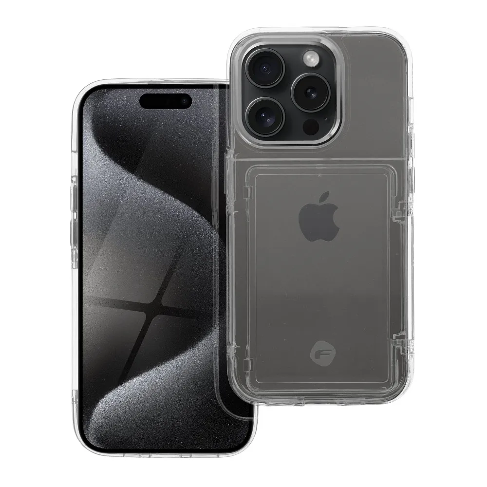 FORCELL F-PROTECT Crystal Pocket Case for IPHONE 13 Pro transparent