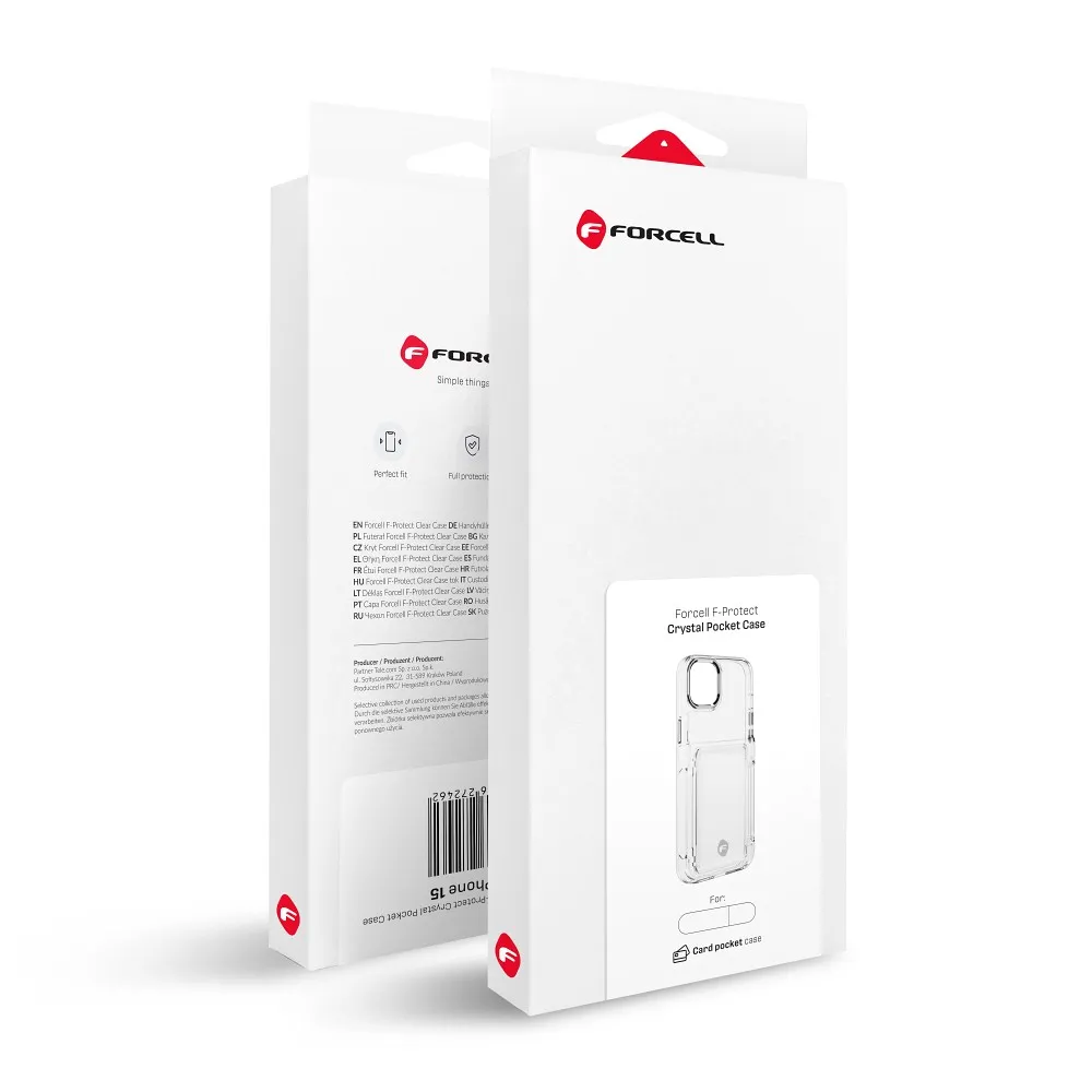 FORCELL F-PROTECT Crystal Pocket Case for IPHONE 13 Pro transparent - Image 7