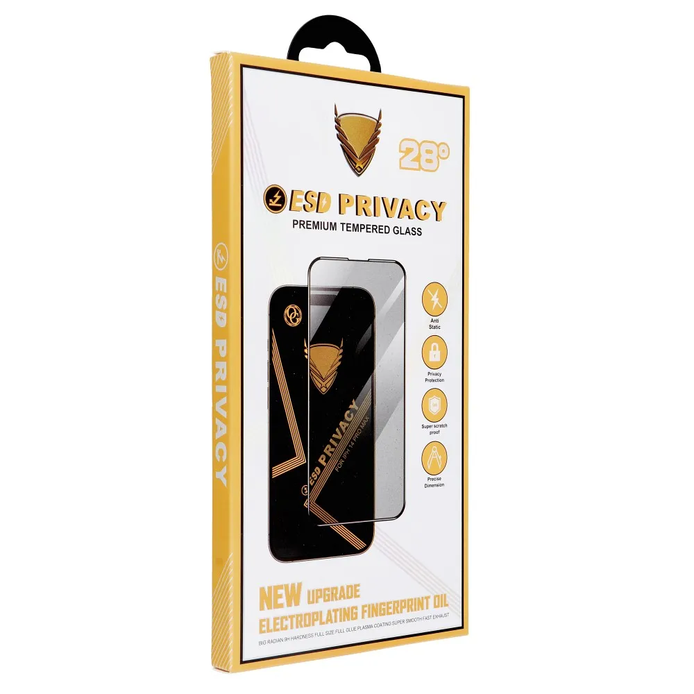 OG Premium Privacy Glass - for Iphone 15 Pro Max black