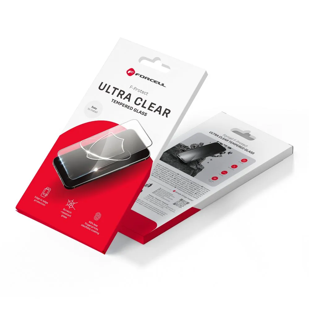 Forcell Ultra Clear Glass – iPhone 16 Pro-hoz, fekete - Image 24
