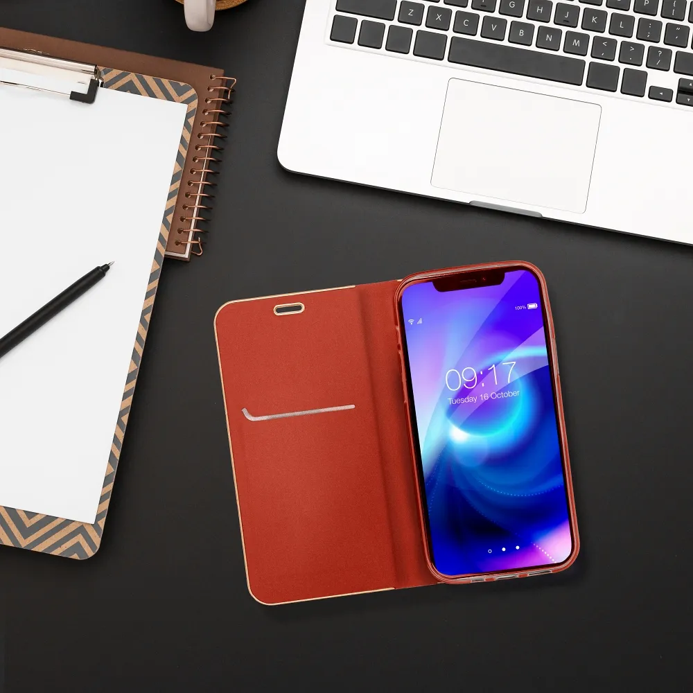 LUNA Book Gold for IPHONE 16 Plus red - Image 5