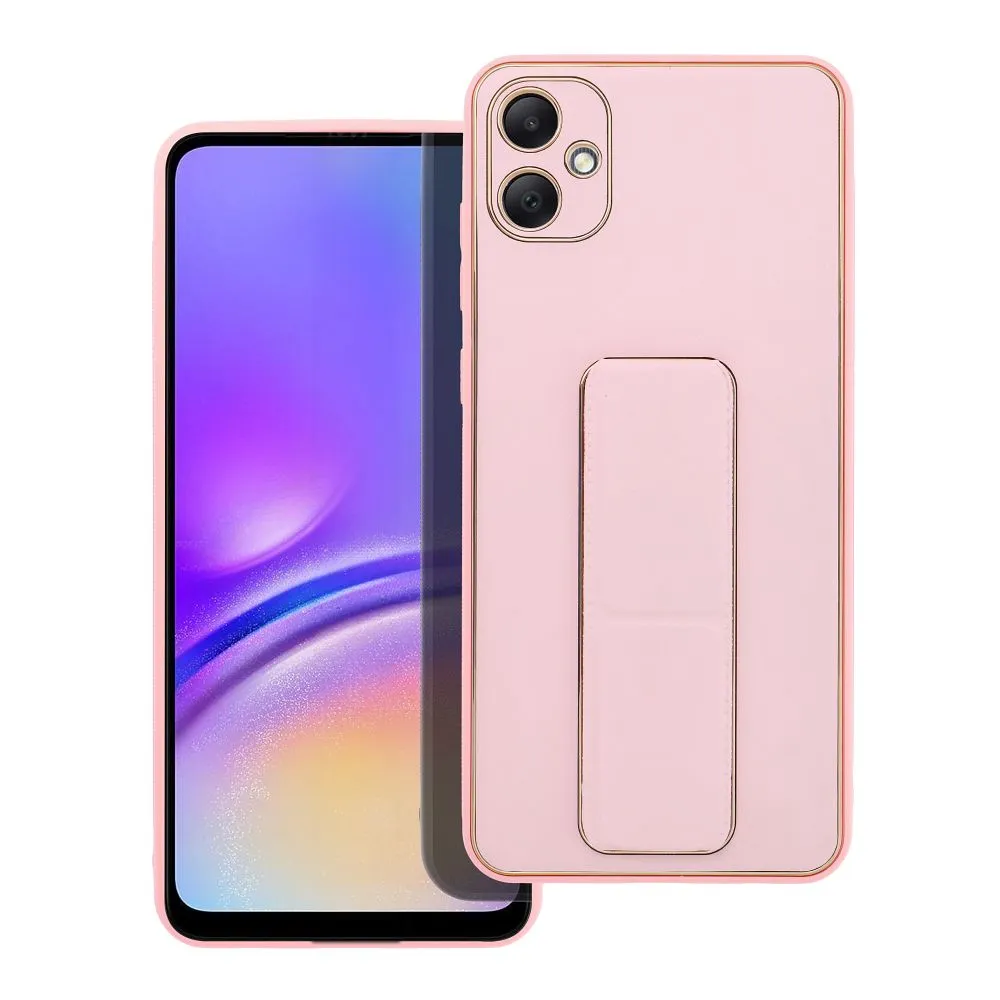 LEATHER CASE KICKSTAND for SAMSUNG A05 pink - Image 2