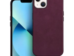 WOVEN MAG COVER case compatible with MagSafe for IPHONE 13 burgundy