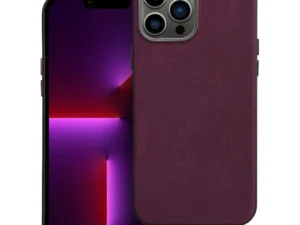 WOVEN MAG COVER case compatible with MagSafe for IPHONE 13 Pro Max burgundy