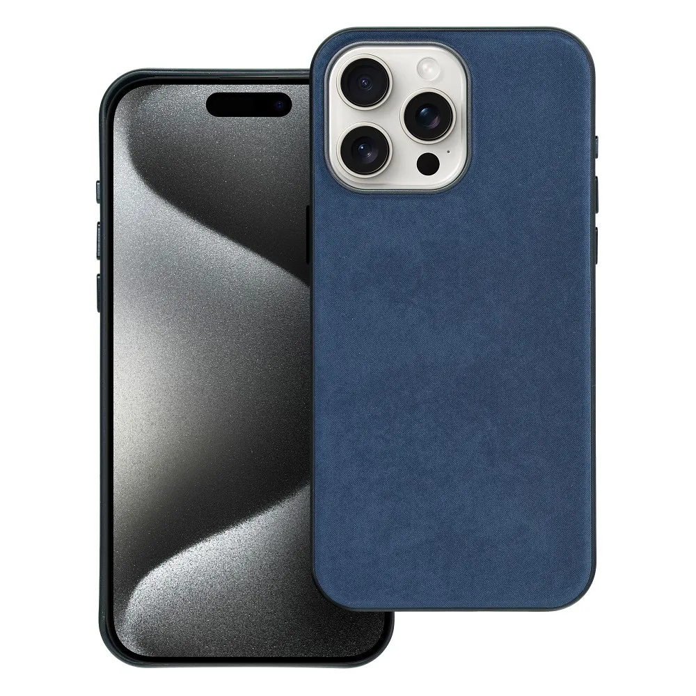 WOVEN MAG COVER case compatible with MagSafe for IPHONE 15 Pro Max sea blue