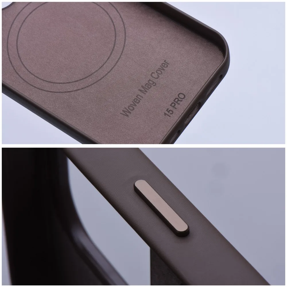 WOVEN MAG COVER case compatible with MagSafe for IPHONE 11 light brown - Image 4