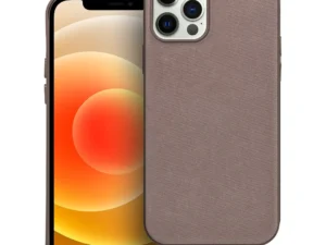 WOVEN MAG COVER case compatible with MagSafe for IPHONE 12 / 12 Pro light brown