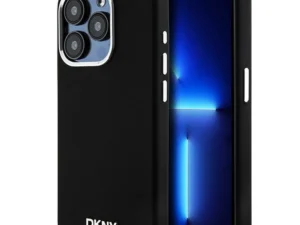 DKNY case for IPHONE 15 Pro compatible with MagSafe DKHMP15LSMCHLK (DKNY HC MagSafe Silicone W/Horizontal Metal Logo) black