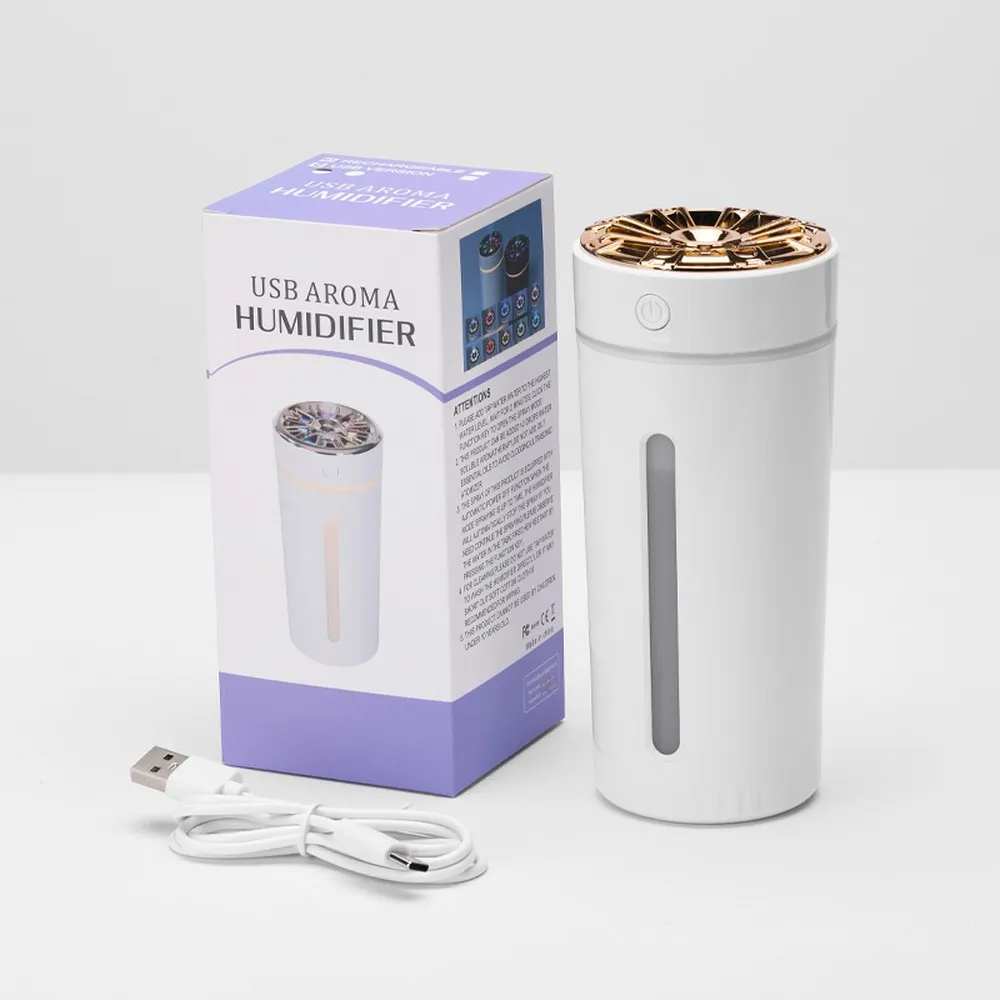 Aromatherapy car machine / humidifier / diffuser Art Deco model RM-0628 white - Image 3