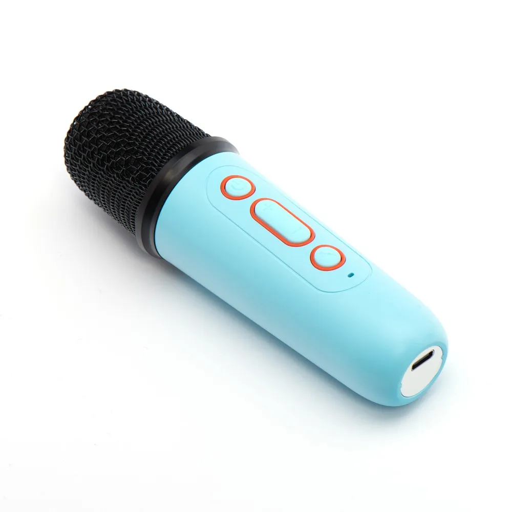 Speaker bluetooth Mini + wireless microphone LED Y1 blue - Image 5