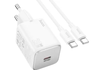HOCO wall charger Type C + cable Type C to Type C QC PD 20W N40 white