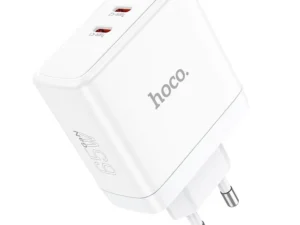 HOCO wall charger 2 x Type C + USB A QC PD 65W GaN N30 white