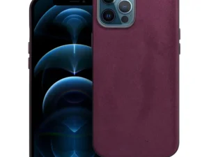 WOVEN MAG COVER case compatible with MagSafe for IPHONE 12 Pro Max burgundy
