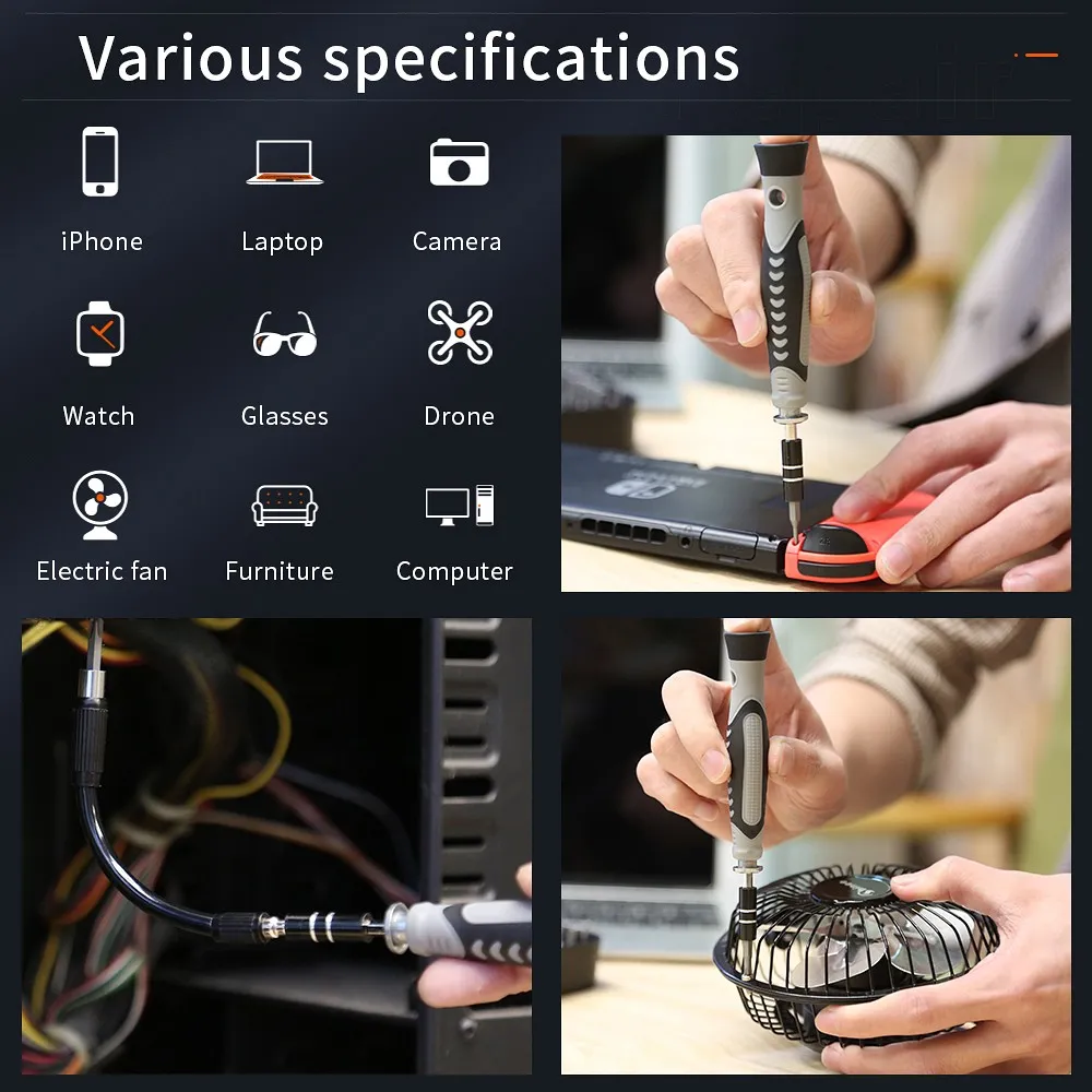 UF-TOOLS - Screwdriver Precision Set 130in1 - Image 3