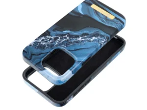 FORCELL F-PROTECT Mirage case compatible with MagSafe for IPHONE 15 Pro Max  ocean marble