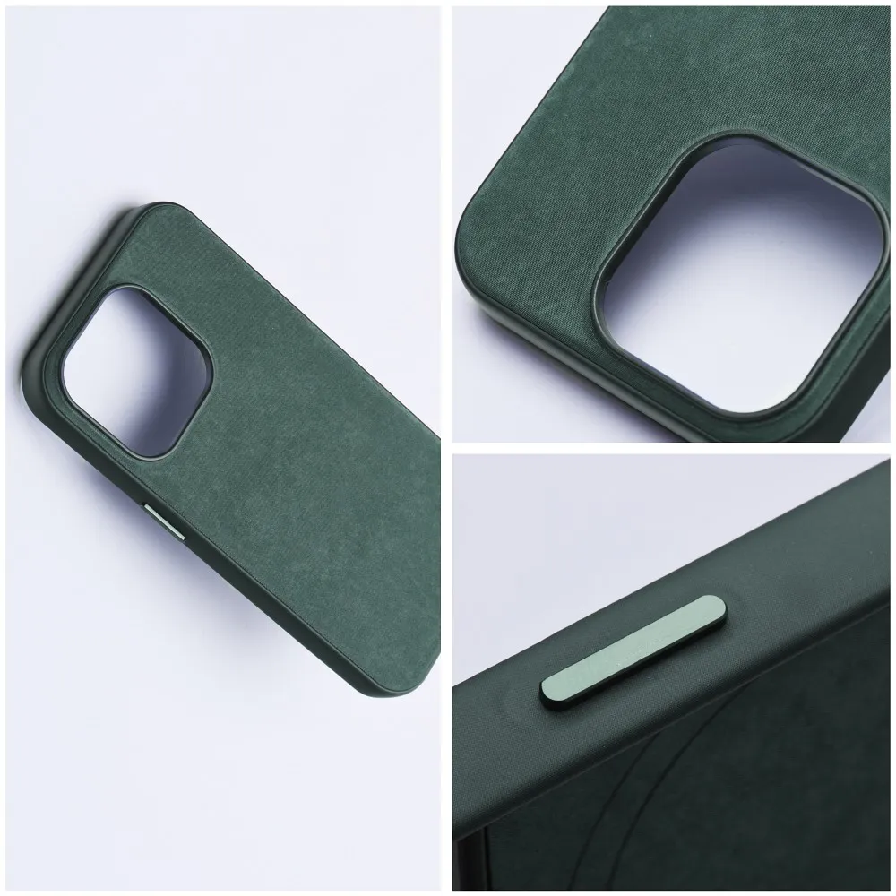 WOVEN MAG COVER case compatible with MagSafe for IPHONE 14 Pro Max green - Image 3