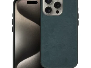 WOVEN MAG COVER case compatible with MagSafe for IPHONE 15 Pro green