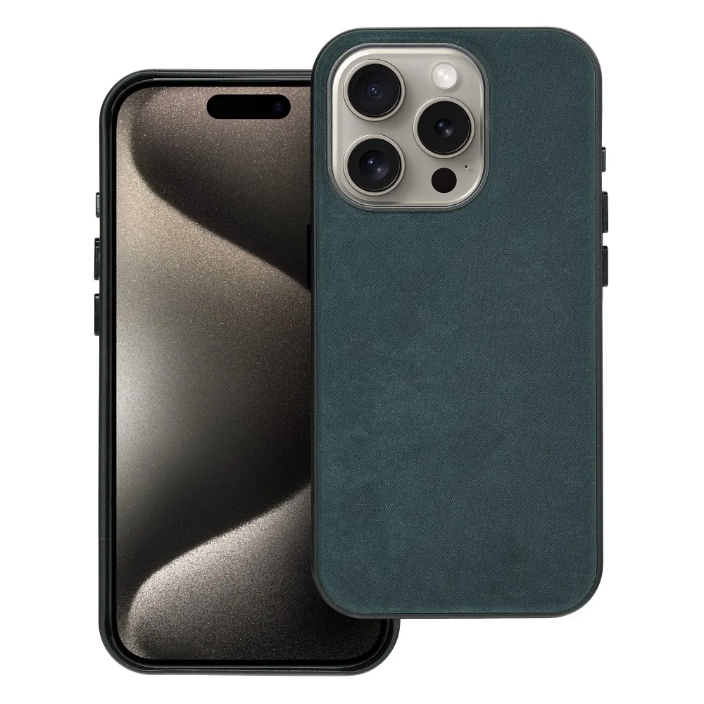 WOVEN MAG COVER case compatible with MagSafe for IPHONE 15 Pro green