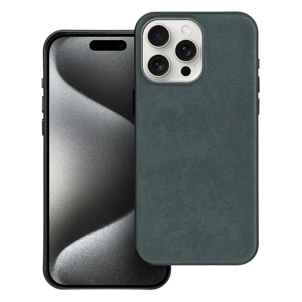 WOVEN MAG COVER case compatible with MagSafe for IPHONE 15 Pro Max green