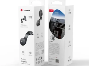 FORCELL F-Grip MagFlex autós telefon tartó a szélvédőre/középkonzolra, MagSafe-kompatibilis, fekete