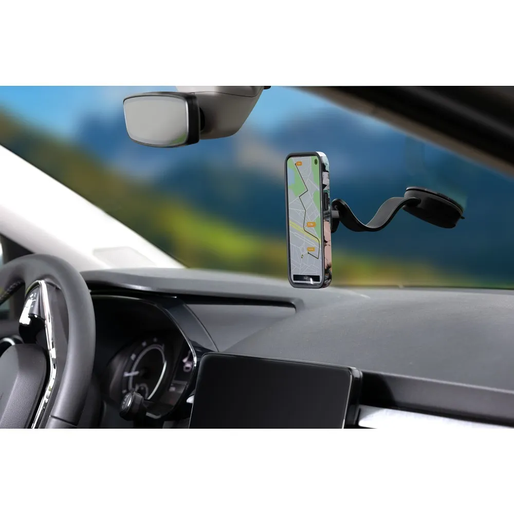 FORCELL F-Grip MagFlex autós telefon tartó a szélvédőre/középkonzolra, MagSafe-kompatibilis, fekete - Image 29