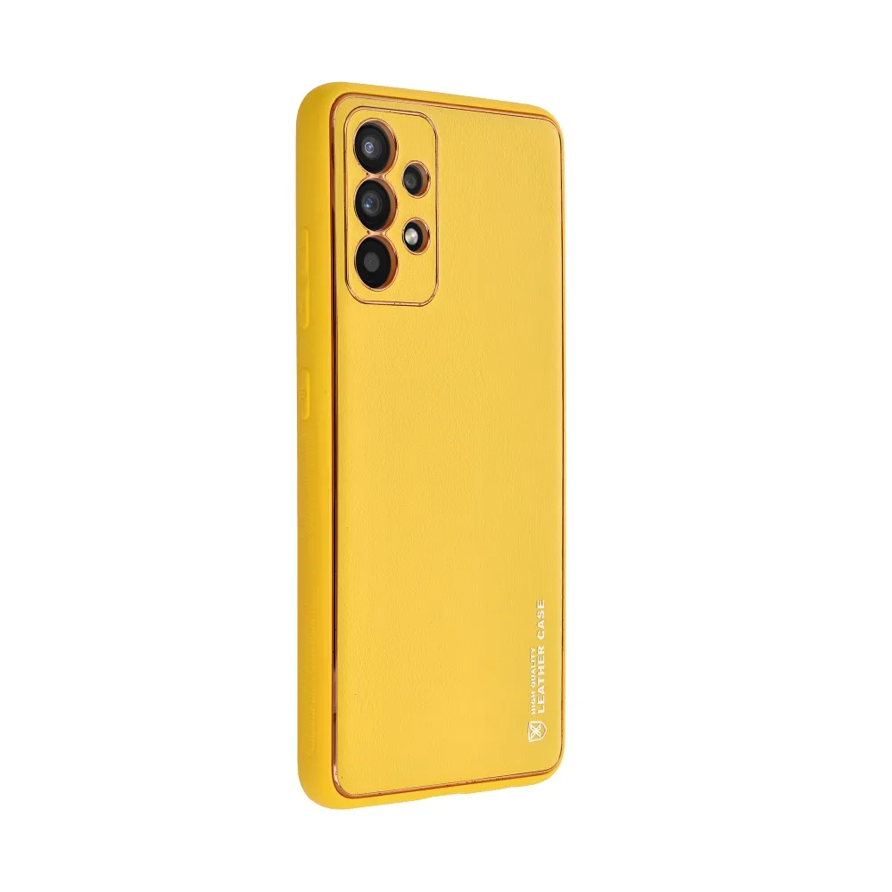 LEATHER case for SAMSUNG S23 FE yellow - Image 3