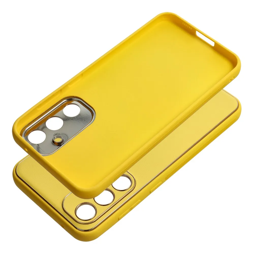 LEATHER case for SAMSUNG S23 FE yellow - Image 2