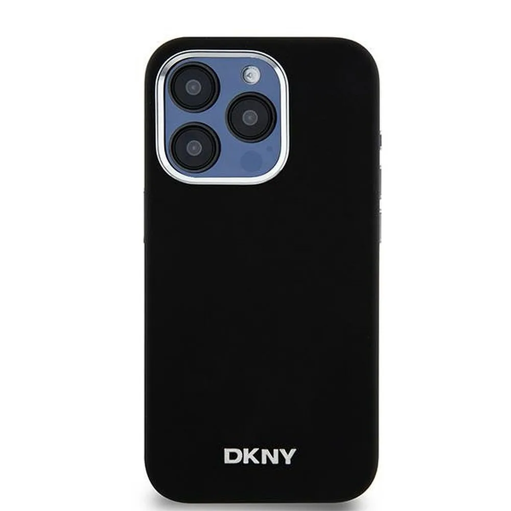 DKNY case for IPHONE 14 Pro compatible with MagSafe DKHMP14LSMCHLK (DKNY HC MagSafe Silicone W/Horizontal Metal Logo) black - Image 5