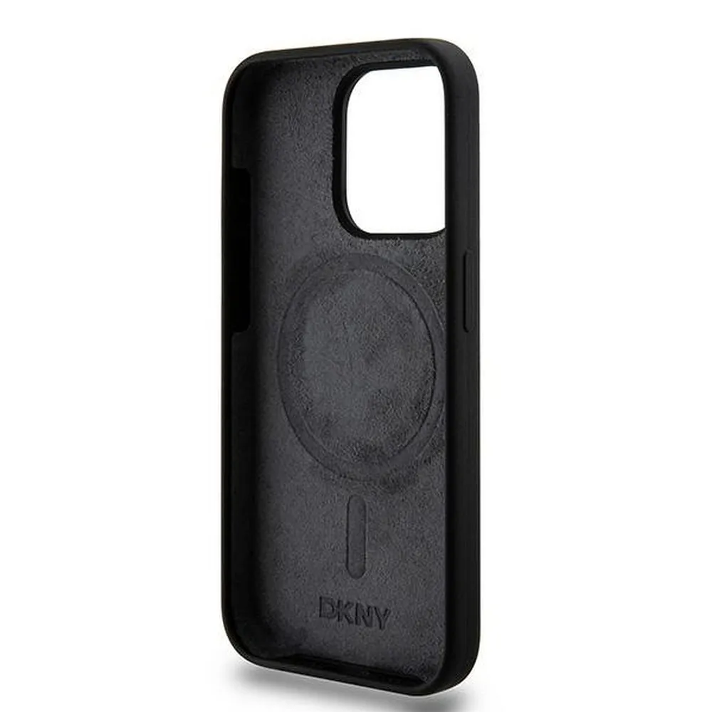 DKNY case for IPHONE 13 Pro compatible with MagSafe DKHMP13LSNYACH (DKNY HC MagSafe Silicone W/White Arch Logo) black - Image 7